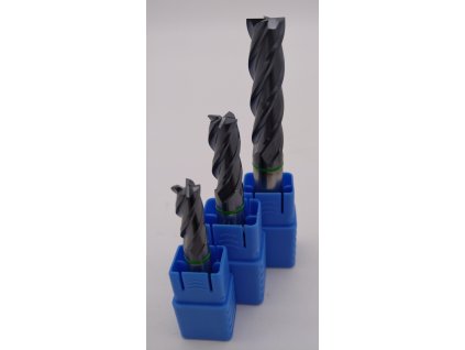 Face End Mills for Steel 4 Flutes TGH-S-K4-HRC50-Ø6-6D-30C-100L-Black