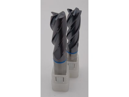 Corner Roughing End Mills for Steel 4 Flutes - Fekete TGB-T-K4-HRC58-Ø12R0.5-12D-30C-75L-Black