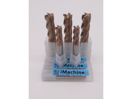 Face End Mills for Steel 4 Flutes HRC65 Ø5-5D-13C-50L