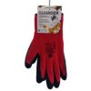 Guarder Poliészter kötött Hablatex tenyérmártott kesztyű, PIROS