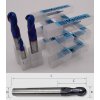 Ball Nose End Mills for Steel 2 Flutes HRC70 R5-10D-20C-75L