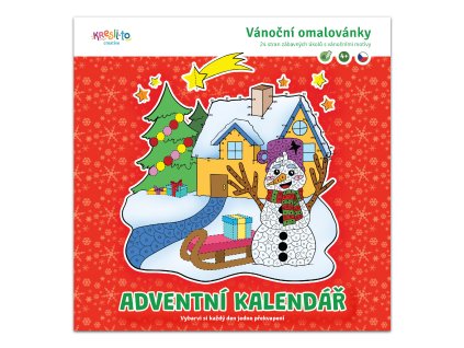 101923 Adventní kalendář omalovánky s úkoly