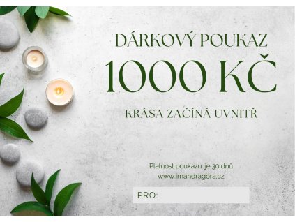 Dárkový poukaz 1000 Kč