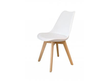 Moderní jídelní židle čalouněná VEGAS bílá