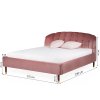 lozko tapicerowane rosie 160x200 rozowe welur (8)