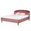 lozko tapicerowane rosie 160x200 rozowe welur
