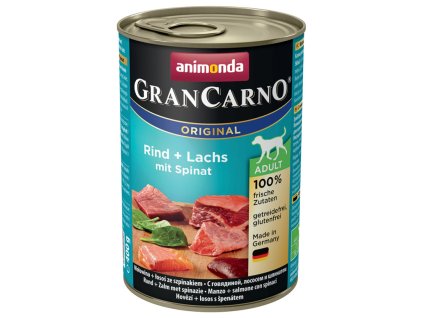 GRANCARNO Adult - losos + špenát 400g