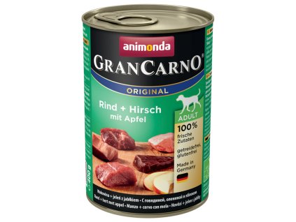 GRANCARNO Adult - jelení maso + jablka 400g