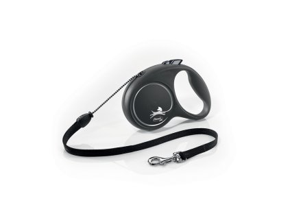flexi Black Design M lanko 5m/20kg černá