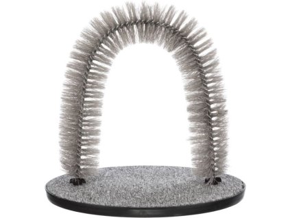 Masážní oblouk pro kočky 36 x 33 cm šedý