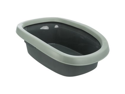 Toaleta Be Eco CARLO, s okrajem, 31x14x43cm, antracit/šedozelená