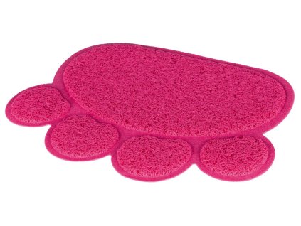 PVC předložka tlapka WC 40 x 30 cm, růžová