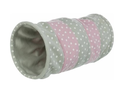 Barevný flízový  tunel pro kočky 25x50 cm