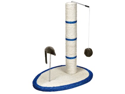 Škrábadlo válec 50cm+míč, myš+pružina na podestě 40x30cm