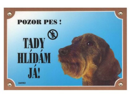 Cedule na vrata JEZEVČÍK hrubosrstý
