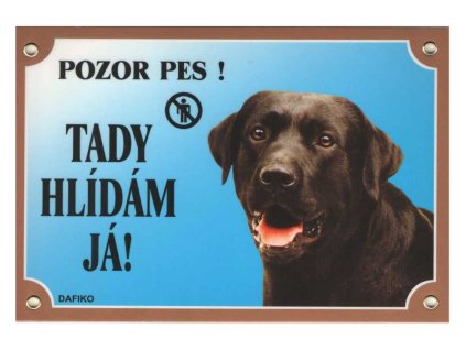 Cedule na vrata Labrador černý