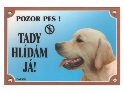 Cedule na vrata Zlatý retriever