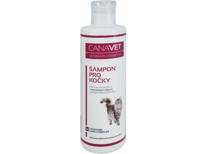 CANAVET šampon pro kočky s antipar.přísadou Canabis CC 250ml