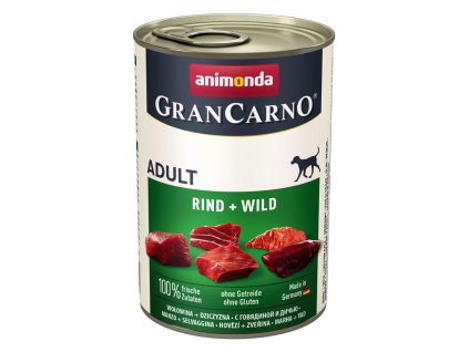 GRANCARNO Adult - hovězí + zvěřina 400g