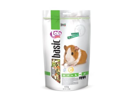 LOLO BASIC kompletní krmivo pro morčata 600 g Doypack
