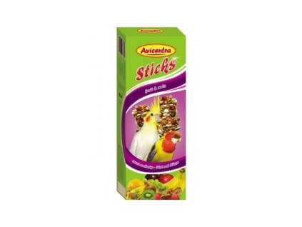 Avicentra tyčinky malý papoušek ovoce + ořechy 2ks