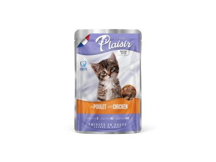 Plaisir Cat kapsička Kitten kuřecí 100g