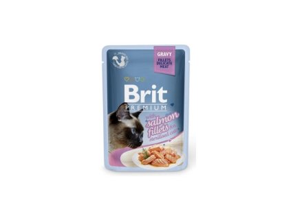 Brit Premium Cat Delicate Fillets in Gravy Salmon Sterillised 85g