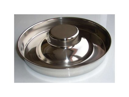 Nerezová miska štěně - zvýšený střed pr. 29cm