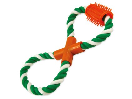 Přetahovadlo DOG FANTASY osmička zeleno-bílé 25 cm