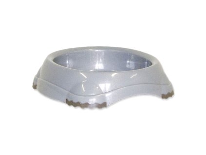 Miska MAGIC CAT plastová protiskluzová šedá 15 cm (210ml)