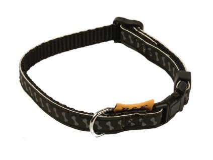 Popruhový obojek REFLEXNÍ KOSTIČKY