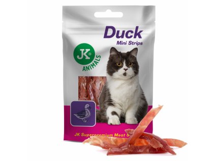 Meat Snack Cat Duck Mini Strips, masový pamlsek