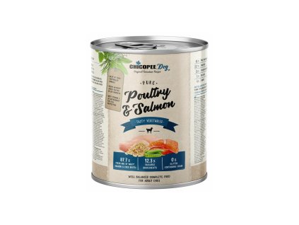 CHICOPEE ADULT čisté drůbeží, rybí filet pro psy 800 g