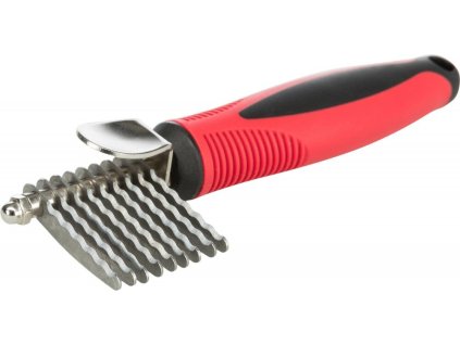 Prořezávač srsti, zoubkované ostří 16cm, plast/kov