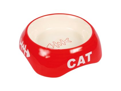 Keramická miska 200ml/13cm - CAT + rybí kostra