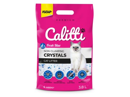 Calitti Crystals Fresh Blue Silicone Cat Litter 3,8 l