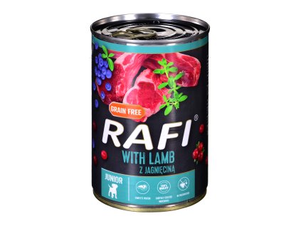 RAFI JUNIOR paštika s jehněčím masem, borůvkami a brusinkami 400g