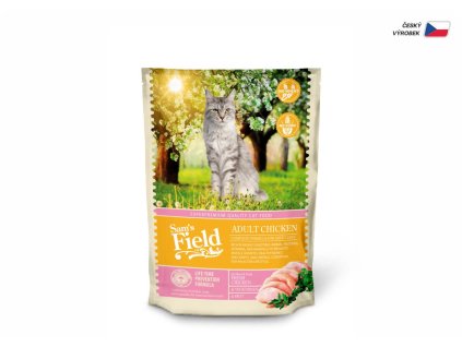 Sams Field Cat Adult Chicken, superprémiové kuřecí granule 400 g