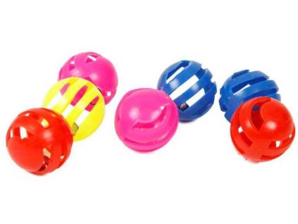 Set balónků pro kočky s rolničkou 3 cm (7ks)