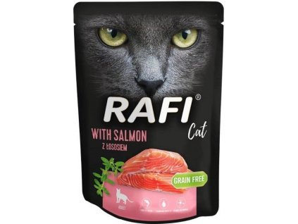 RAFI cat adult kapsička s lososem 300g