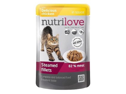 NUTRILOVE kuřecí v omáčce 85g