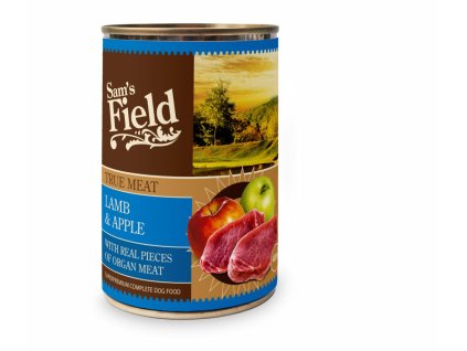Sam's Field True Lamb Meat & Apple, superprémiová konzerva, 400 g