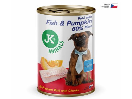 Fish & Pumpkin, Premium Paté with Chunks, prémiová masová konzerva pro psy