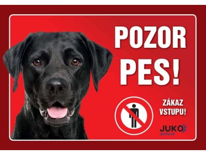 Cedule na vrata Labrador černý