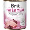 Konzerva BRIT Paté & Meat kuře a krůta pro štěňata 800g
