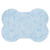Chladící podložka pro zvířata tvar kost , L 85 x 60 cm, světle modrá