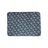 Plyšová podložka TAMMY 70 x 50 cm modrá s packami