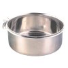 Nerezové krmítko s pevným úchytem do klece 900ml/14cm TRIXIE