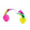 Míček s pírkem 2 ks - plastová hračka