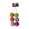 Gumové míčky v síťce mix - 6,3 cm - 6 ks